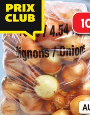 IGA Yellow onions offer