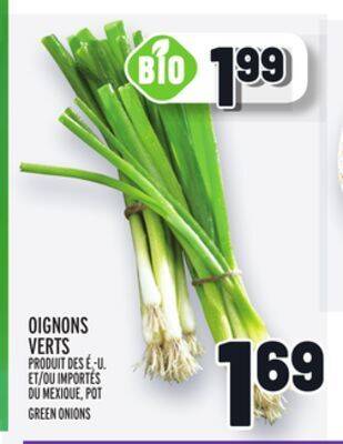 Metro Oignons verts | green onions offer