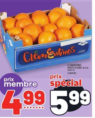 Metro Clémentines | clementines offer