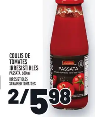 Metro Coulis de tomates irresistibles | irresistibles strained tomatoes offer