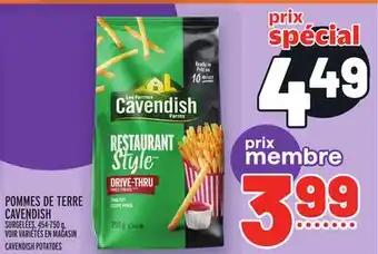 Metro Pommes de terre cavendish | cavendish potatoes offer