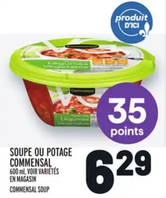 Metro Soupe ou potage commensal | commensal soup offer