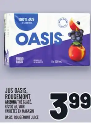 Metro Jus oasis, rougemont | oasis, rougemont juice offer