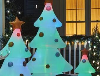 Canadian Tire Noma smart voice command inflatable 8' tree offer