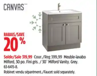 Canadian Tire Canvas 30 milford vanity offer