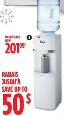 Canadian Tire Master chef top-load water cooler offer