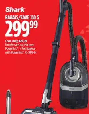 Canadian Tire Shark pet bagless with powerfins offer