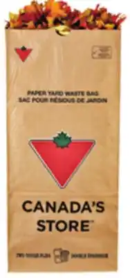 Canadian Tire Yard waste 2-ply paper bags, 20-pack offer