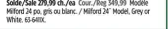 Canadian Tire Canvas milford 24 model, grey or white offer