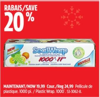 Canadian Tire Sealwrap plastic wrap offer
