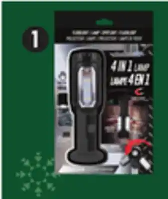 Canadian Tire 3-blade work light with hook and magnet offer