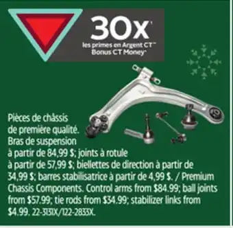 Canadian Tire Premium chassis components offer