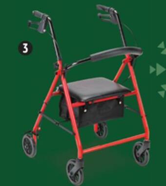 Canadian Tire Drive rollator with 6 wheels offer
