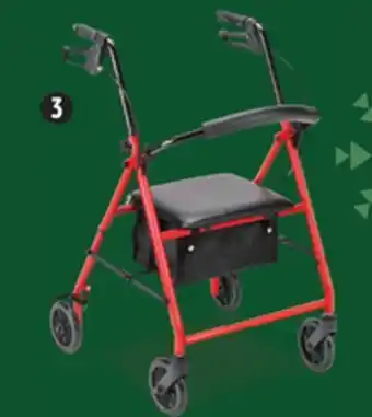 Canadian Tire Drive rollator with 6 wheels offer