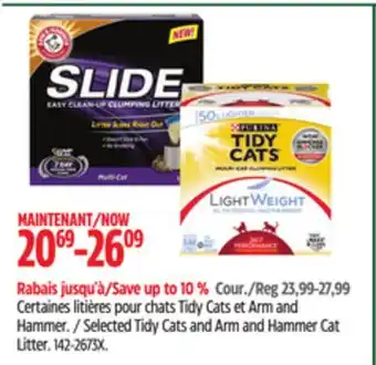 Canadian Tire Selected tidy cats and arm and hammer cat litter offer