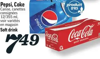 Marché Richelieu Pepsi, coke | soft drink offer
