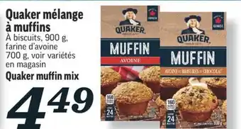 Marché Richelieu Quaker mélange à muffins | quaker muffin mix offer