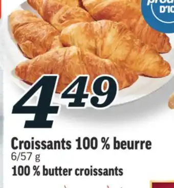 Marché Richelieu Croissants 100% beurre | 100% butter croissants offer