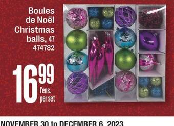 Jean Coutu Boules de noël offer