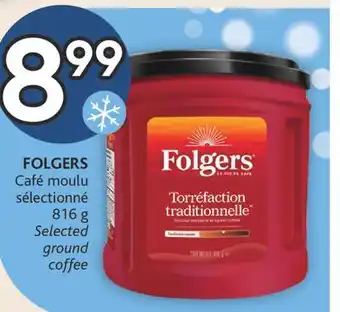 Brunet Folgers café moulu sélectionné offer
