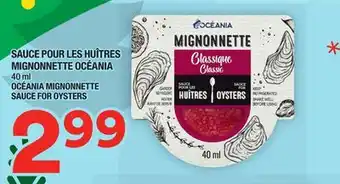 Super C Sauce pour les huîtres mignonnette océania offer