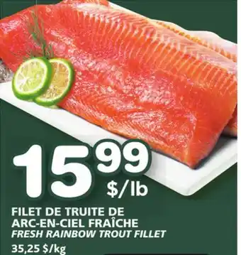 Marches Tradition Fresh rainbow trout fillet offer