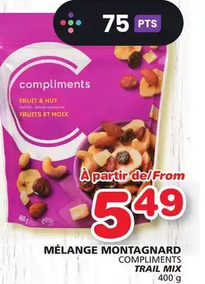 Marches Tradition Compliments trail mix offer