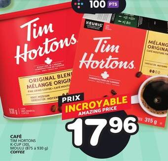 Marches Tradition Tim hortons k-cup (30), moulu (875 to 930 g) coffee offer