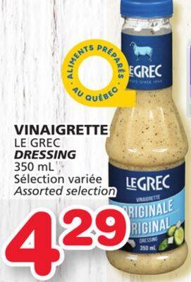 Marches Tradition Le grec dressing offer