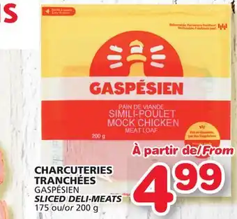 Marches Tradition Gaspésien sliced deli-meats offer