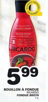 Marches Tradition Ricardo fondue broth offer