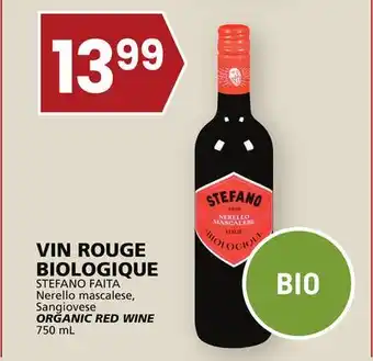 Rachelle-Bery Grocery Stefano faita organic red wine offer