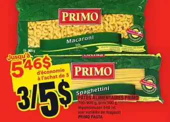Super C Pâtes alimentaires primo | primo pasta offer