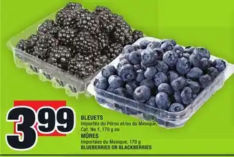 Super C Bleuets ou mûres | blueberries or blackberries offer