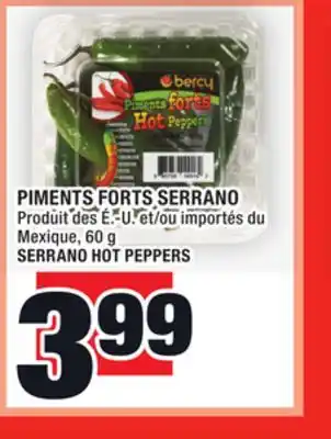 Super C Piments forts serrano | serrano hot peppers offer