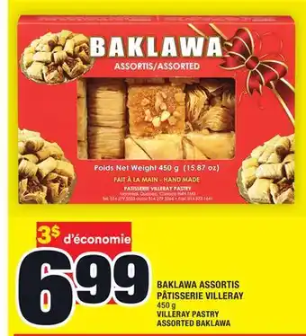 Super C Baklawa assortis pâtisserie villeray | villeray pastry assorted baklawa offer