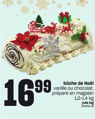 Provigo Bûche de noël, 1,2-1,4 kg offer