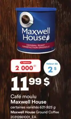 Provigo Café moulu maxwell house, 631-925 g offer