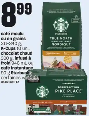 Provigo Café moulu ou en grains, 311-340 g, k-cups, 10 un., chocolat chaud, 300 g, infusé à froid, 946 ml ou café instantané, 90 g st offer