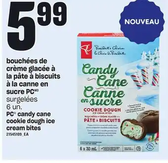 Provigo Bouchées de crème glacée à la pâte à biscuits à la canne en sucre pc, 6 un offer