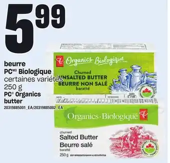 Provigo Beurre pc biologique, 250 g offer