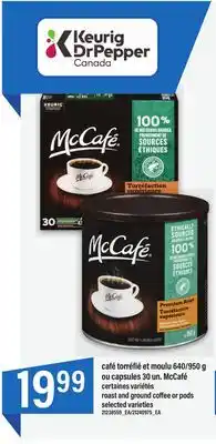 Maxi Café torréfié et moulu 640/950 g ou capsules 30 un. mccafé offer