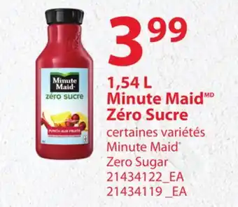 Provigo 1,54 l minute maid zéro sucre offer
