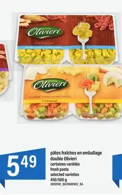 Maxi Pâtes fraîches en emballage double olivieri, 450/500 g offer