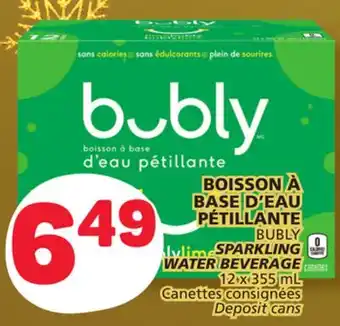 Marché Bonichoix Bubly sparkling water beverage offer