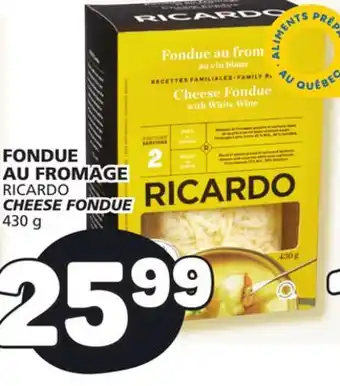 Marché Bonichoix Ricardo cheese fondue offer