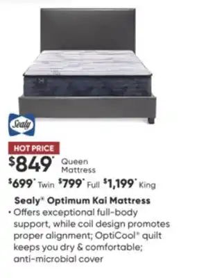 Dormez Vous Sealy optimum kai mattress offer