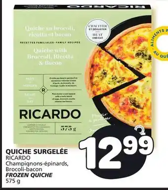Marché Bonichoix Ricardo brocoli-bacon frozen quiche offer