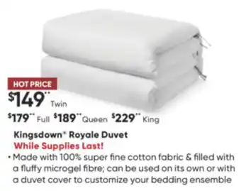 Dormez Vous Kingsdown royale duvet offer