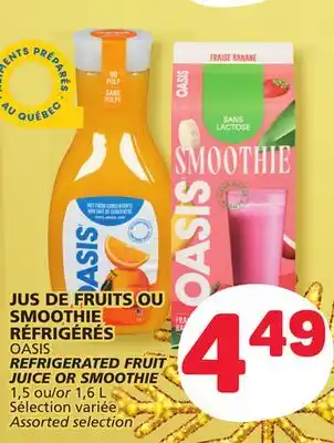 Marché Bonichoix Oasis refrigerated fruit juice or smoothie offer